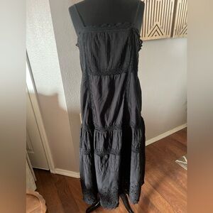 Free People Black Strapless Maxi Dress